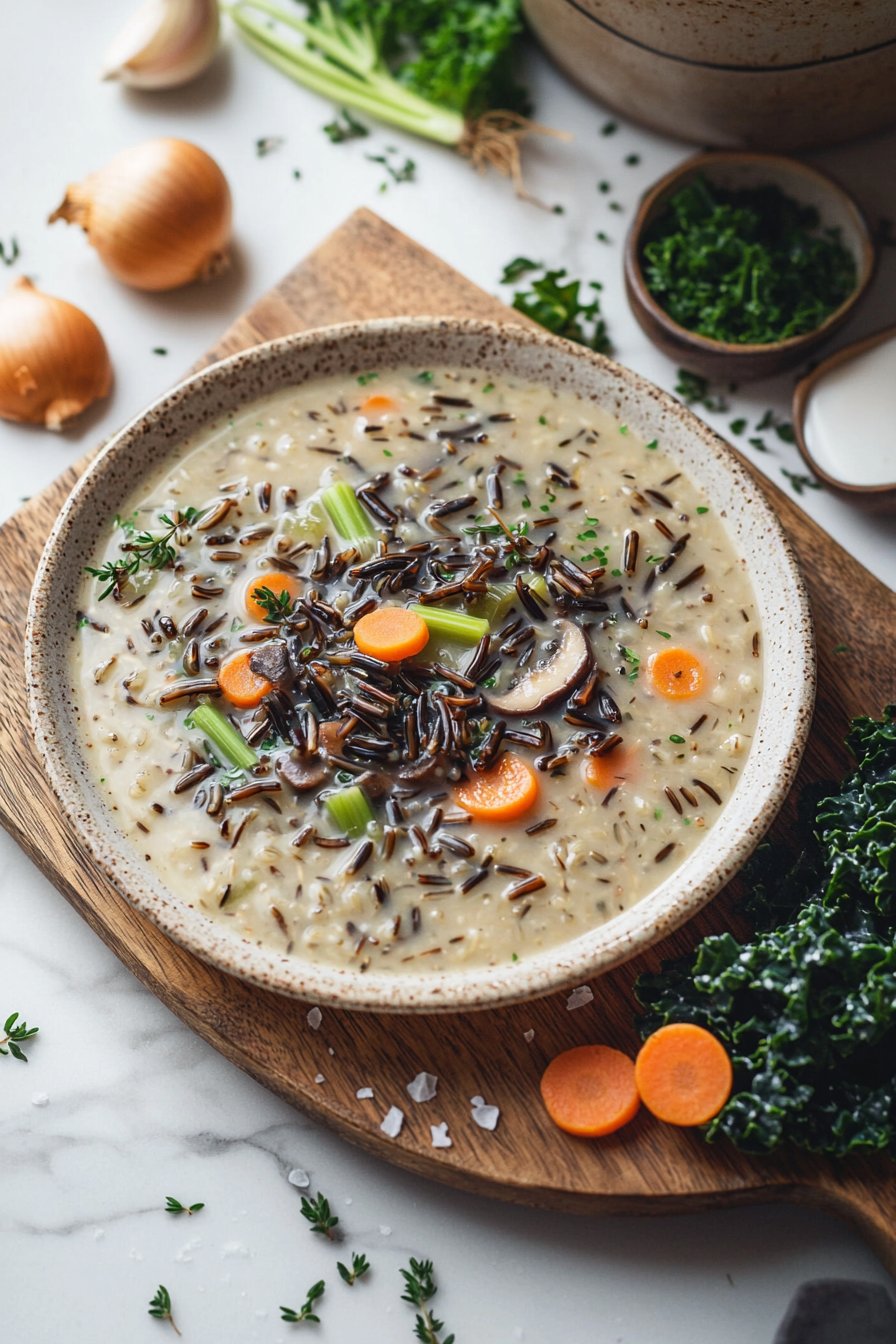 Cozy Autumn Wild Rice Soup