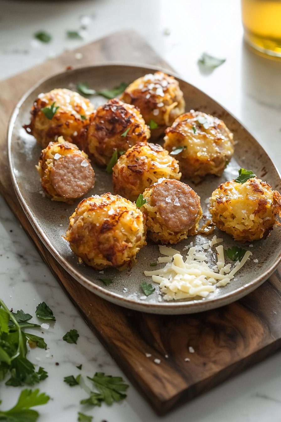 Wurst Hashbrown Bissen