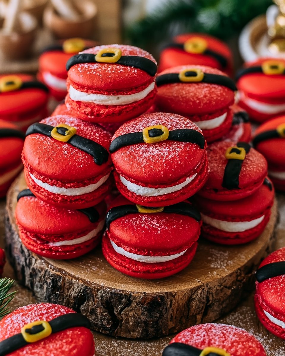Santa's Festive Macarons