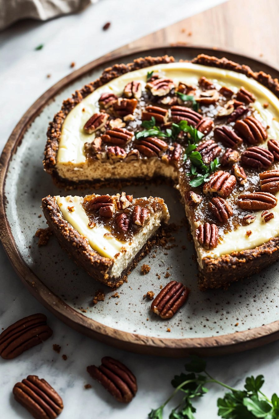Cinnamon Pecan Pie Cheesecake