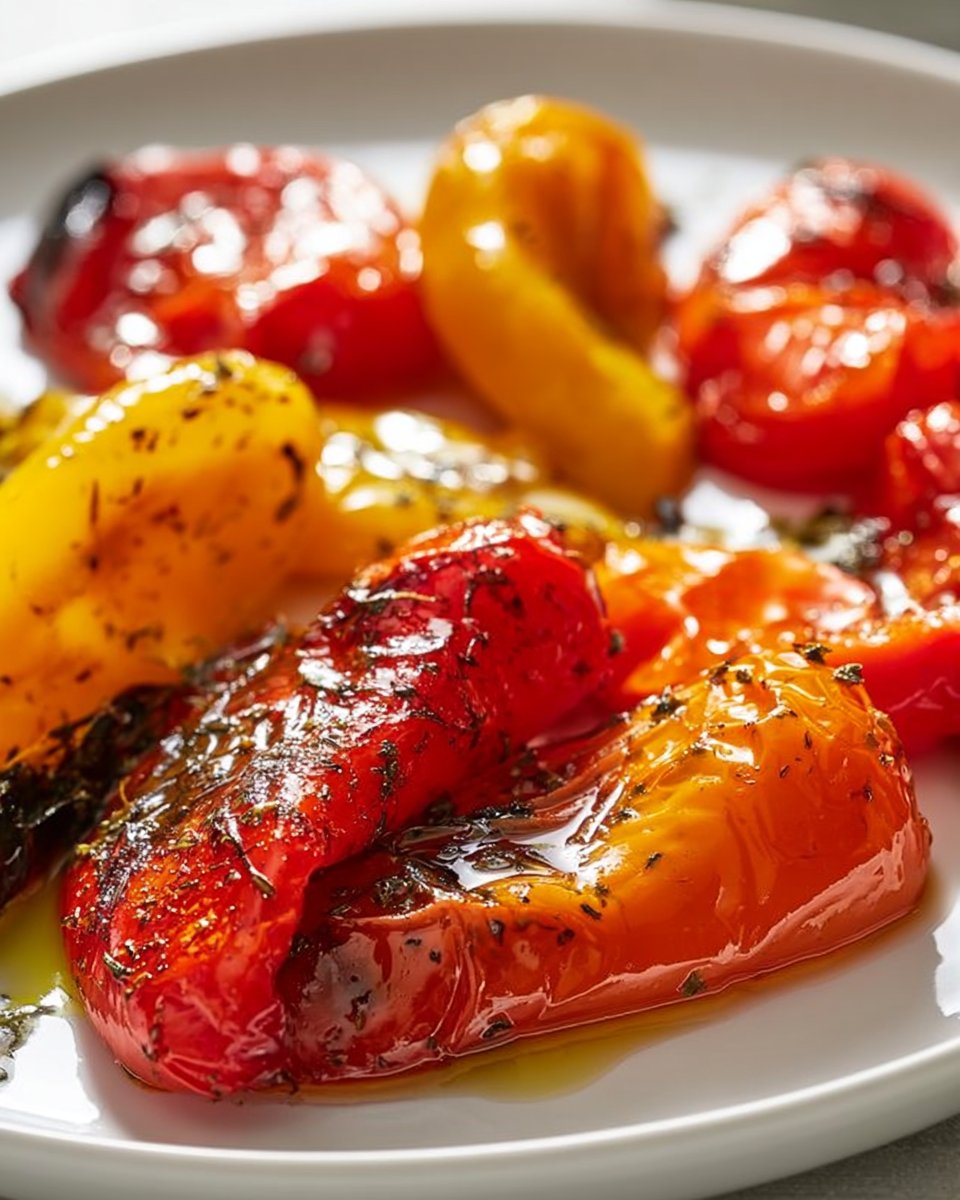 Gegrillte Paprika aus der Heißluftfritteuse