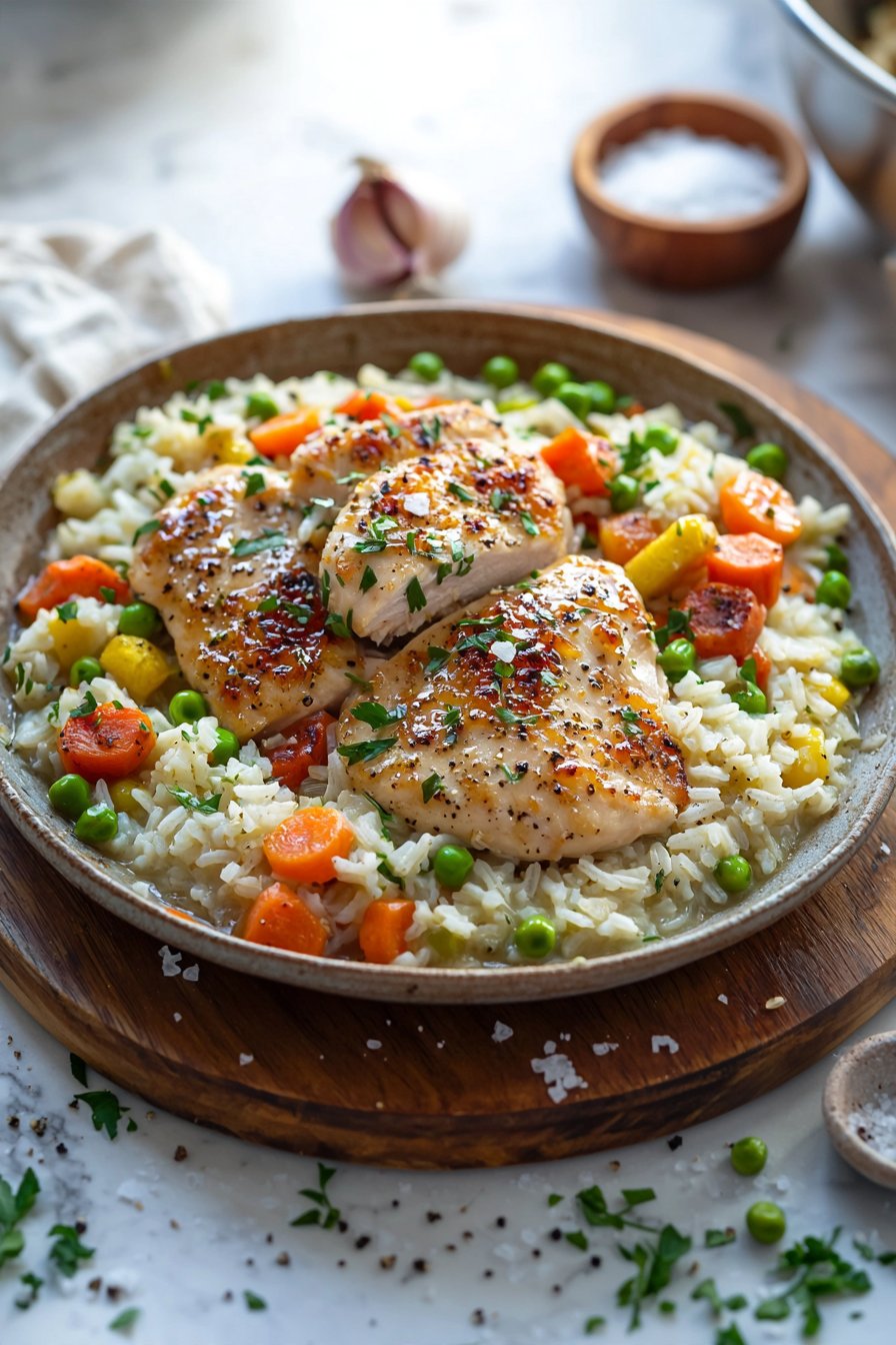 30 Minute One-Pan Chicken and Rice Dinner