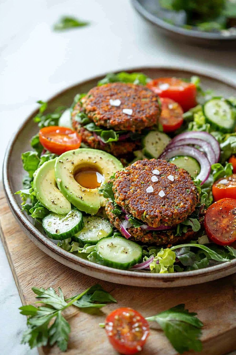 Veggie Burger Salad