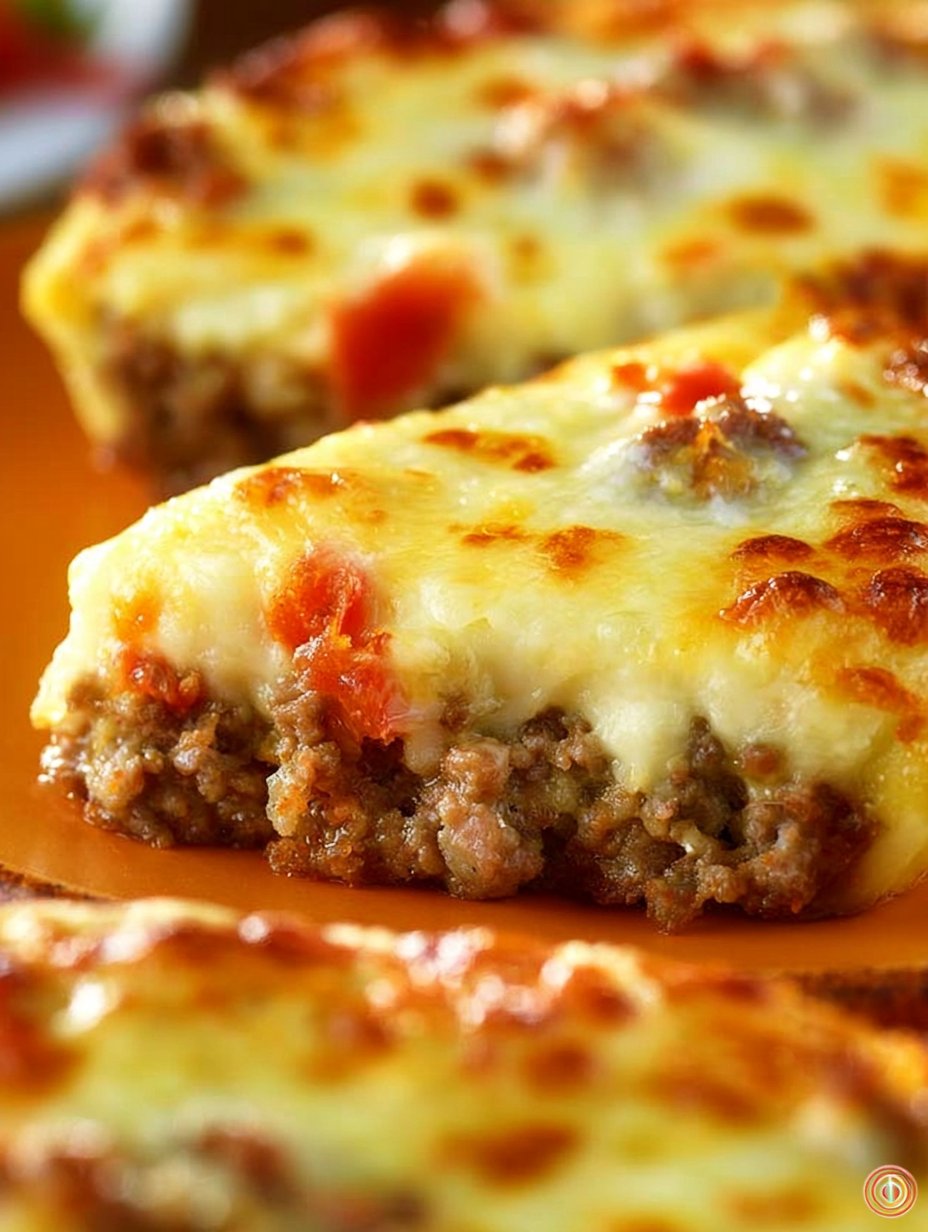 Pastel de Cheeseburguesa Bajo en Carbohidratos