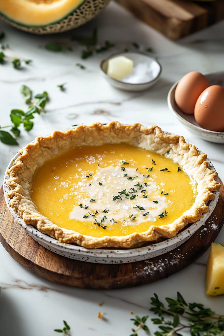 Hausgemachter Cantaloupe-Kuchen