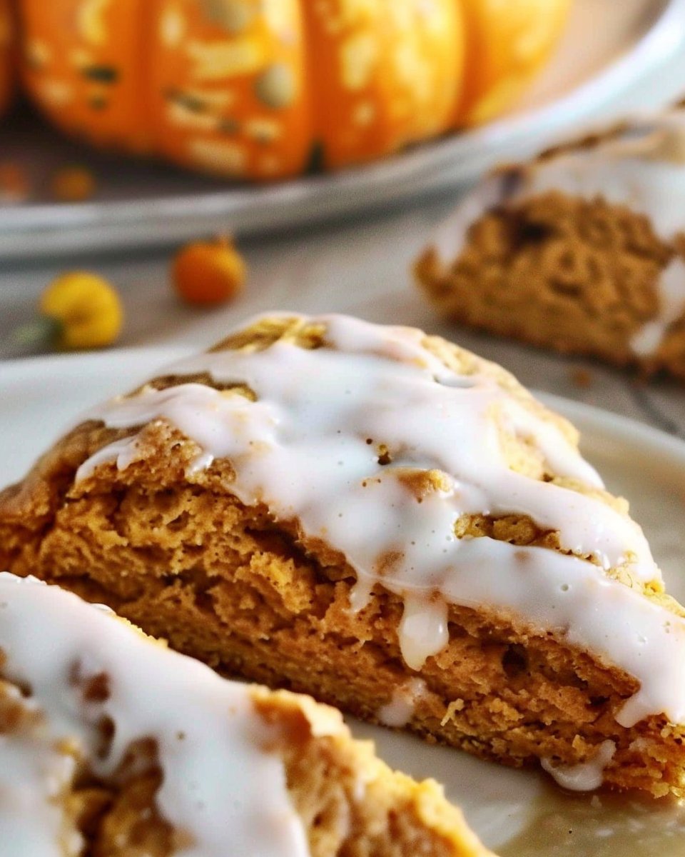 Glazed Pumpkin Scones