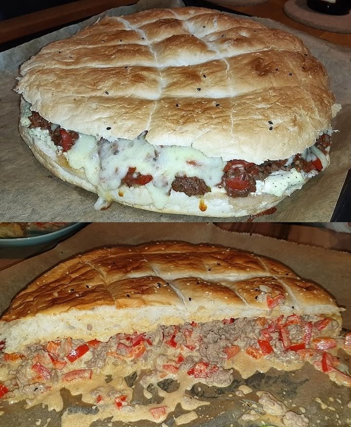 Türkische Fladenbrot Pizza