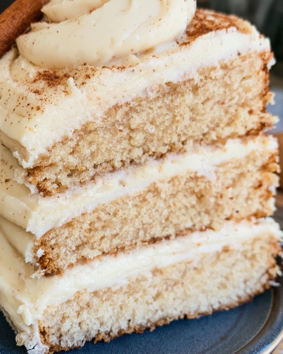 Eggnog-Spiced Layer Cake with Creamy Eggnog Buttercream