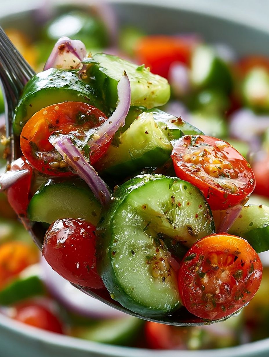 Ensalada de Tomate y Pepino