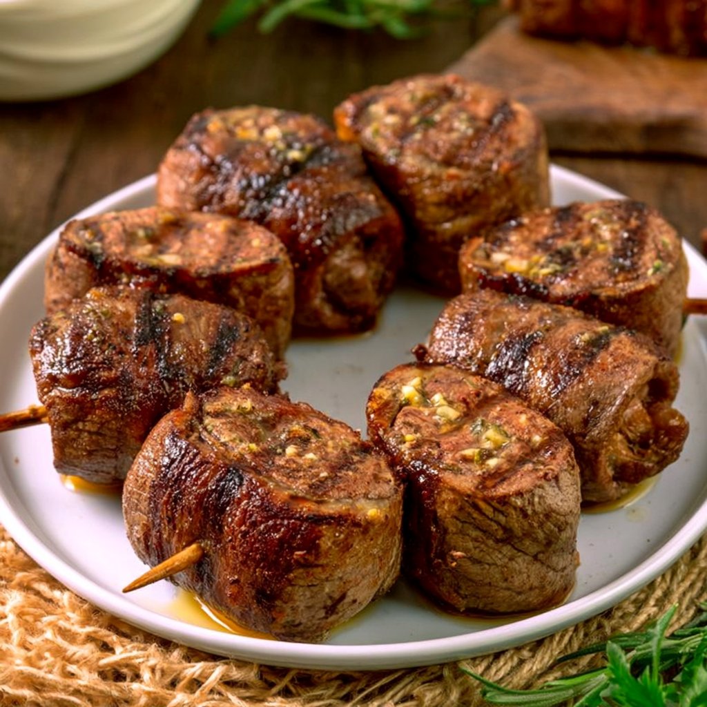 Rinderrouladen vom Grill