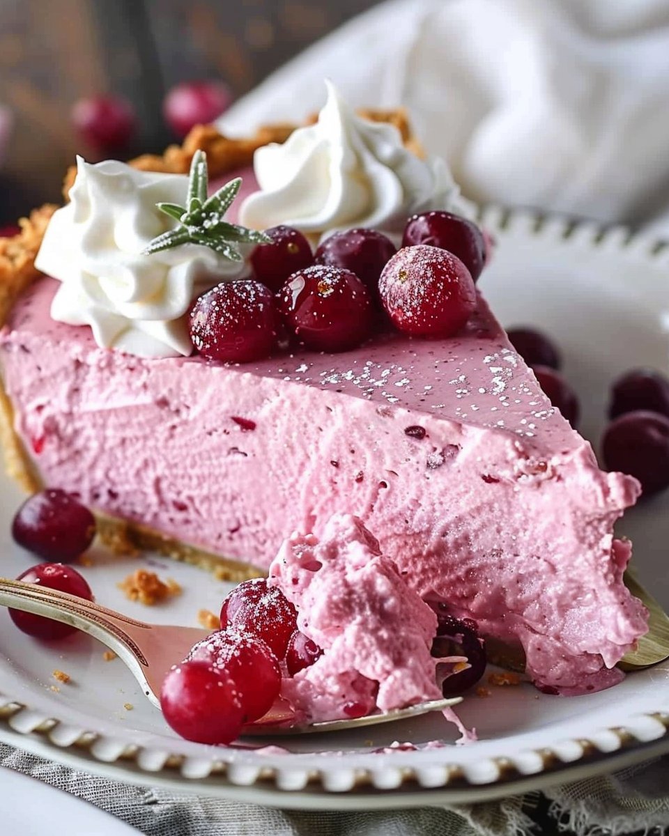 Cranberry Mousse Pie