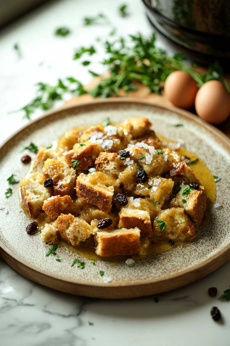 Langsame Kocher Brot Pudding