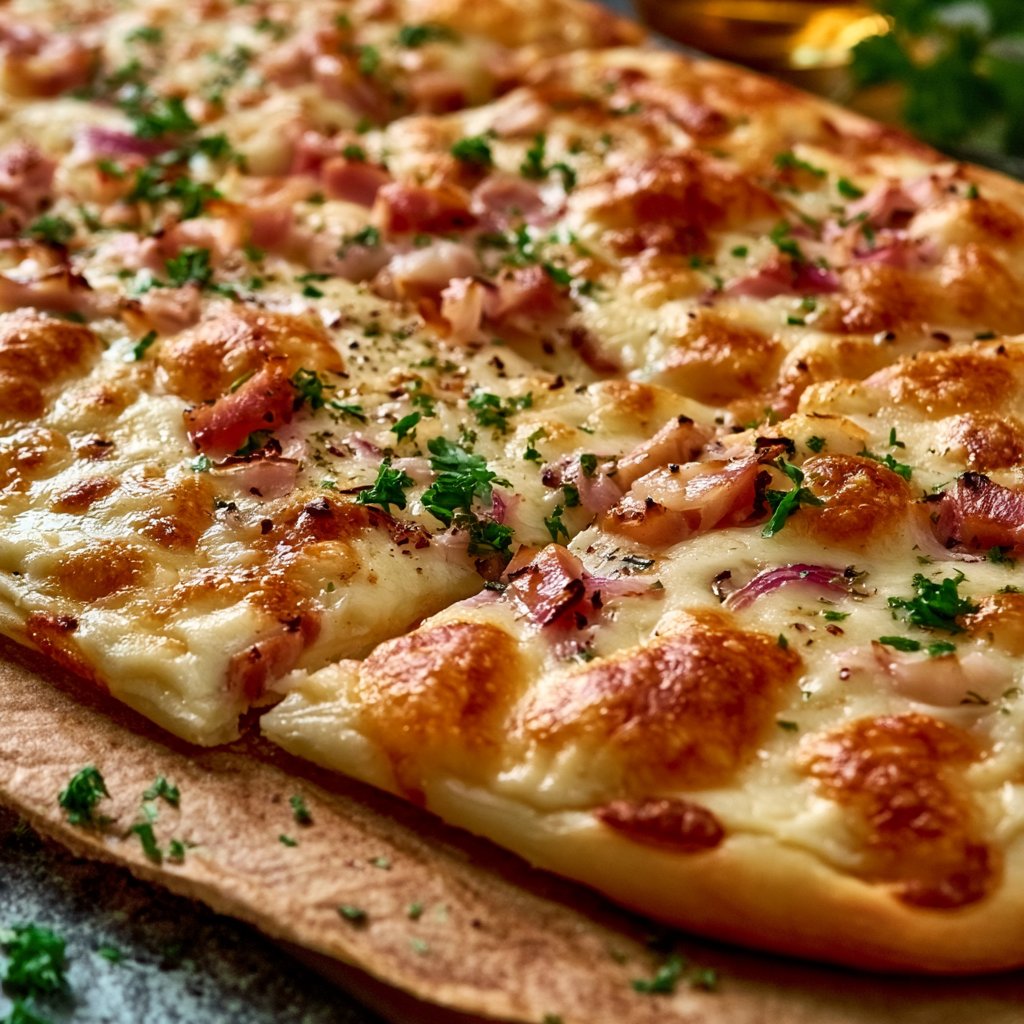 Pizza „Flammkuchen-Art“