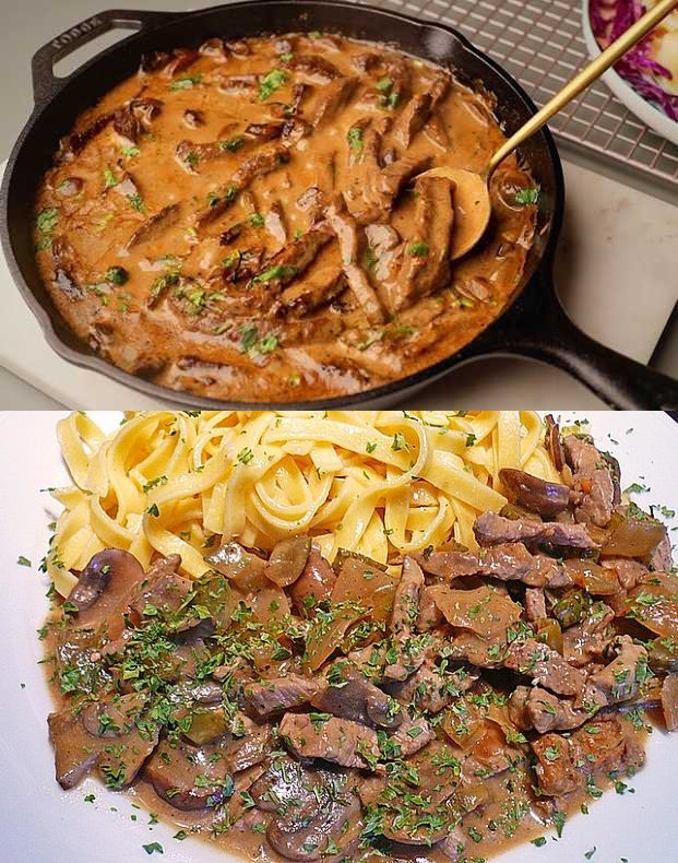 Rindfleisch Stroganoff
