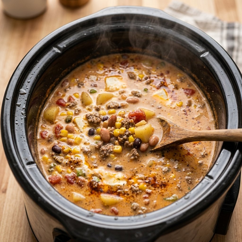Creamy Cowboy Soup Recipe - Easy Crock Pot Soup
