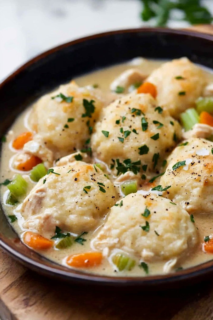 Slow Cooker Chicken and Dumplings