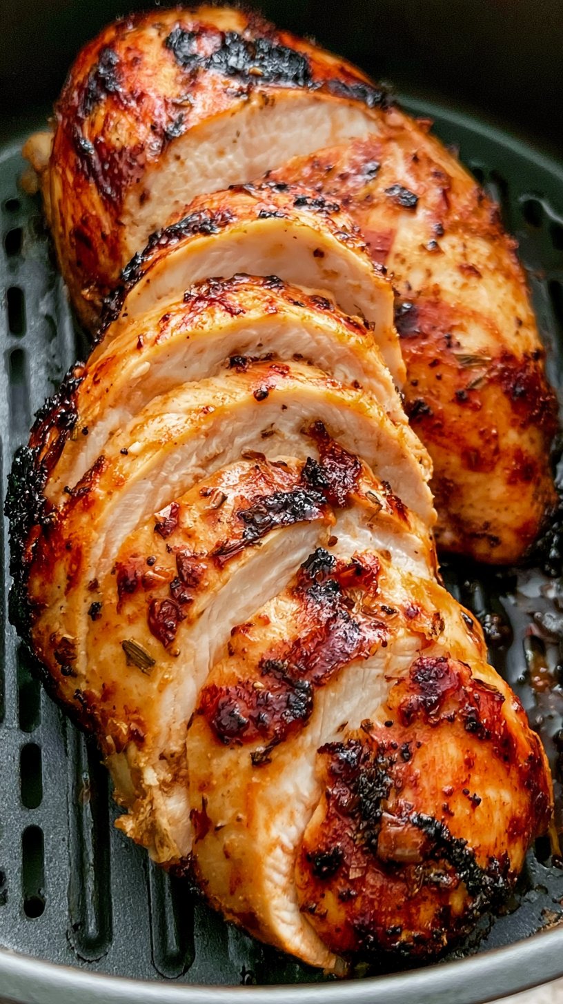 Herb-Marinated Air Fryer Chicken Breast