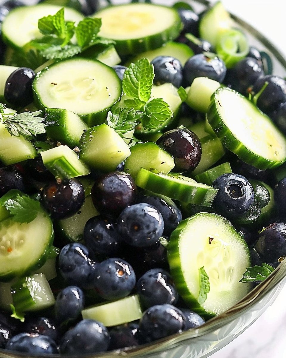 Cucumber Blueberry Salad