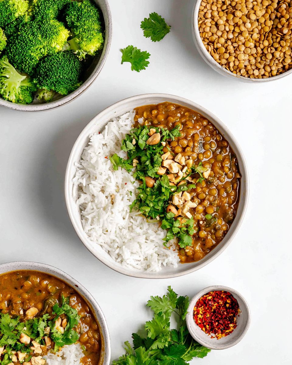 Slow Cooker Lentil Curry with Rice
