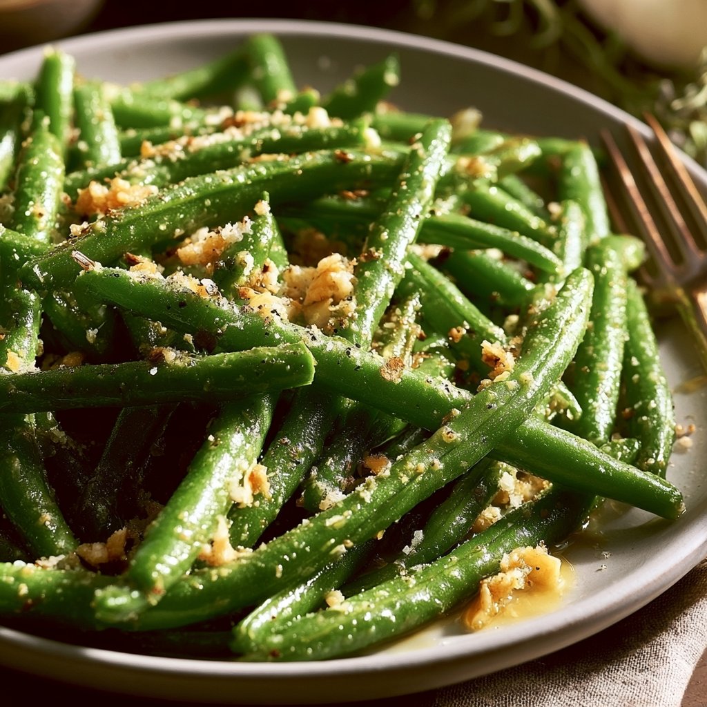 Garlicky Green Beans