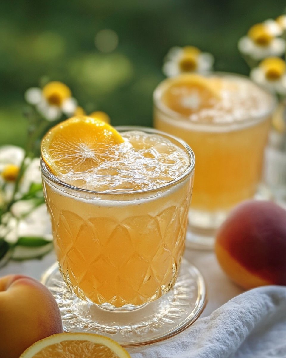 Peach Chamomile Lemonade