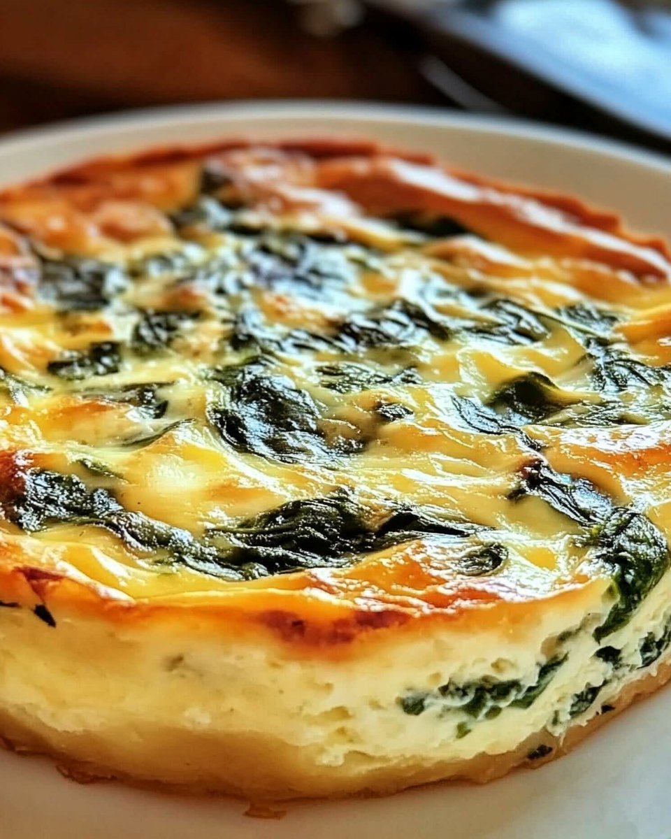 Cottage Cheese and Spinach Crustless Quiche
