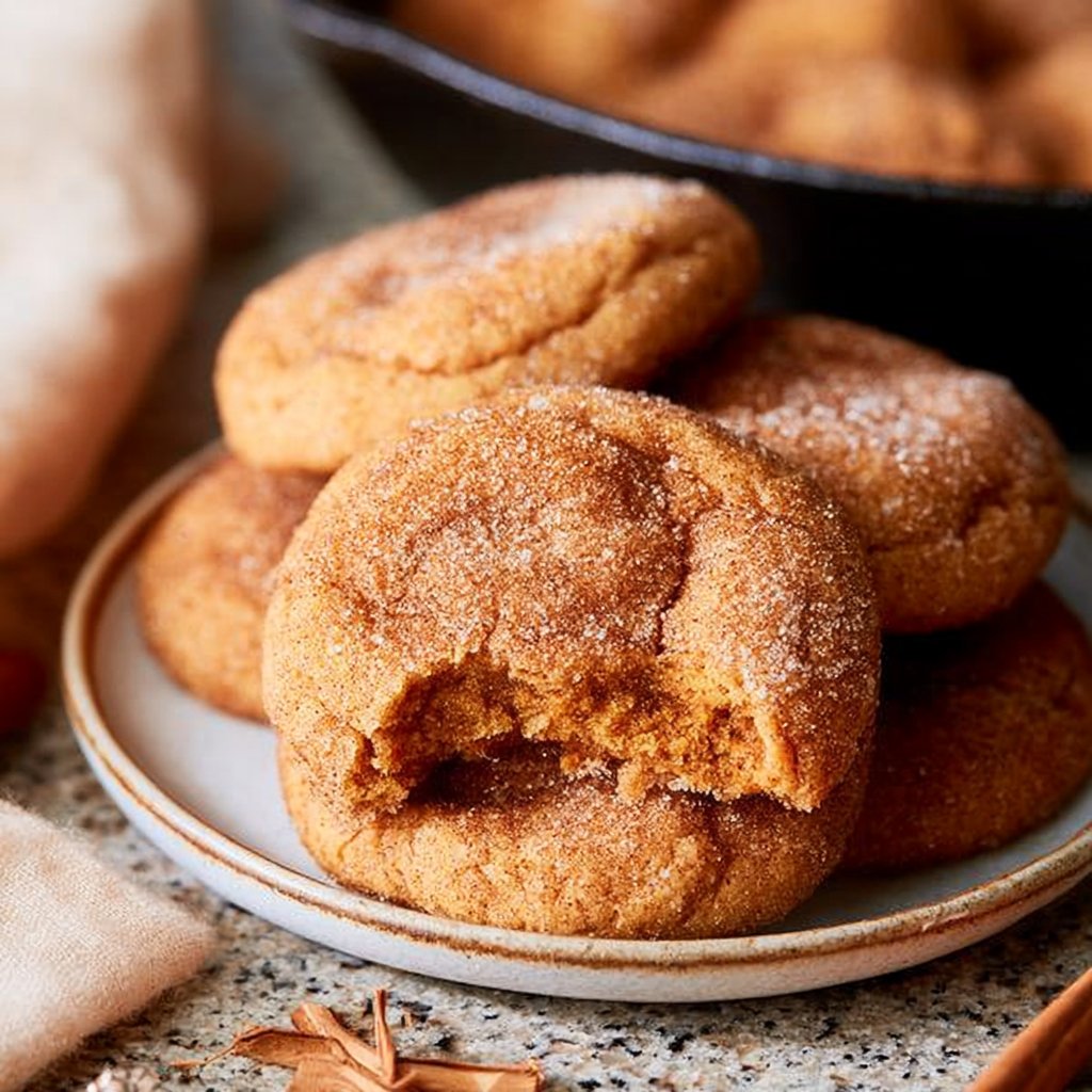 Soft-Baked Cinnamon Sugar Pumpkin Snickerdoodles