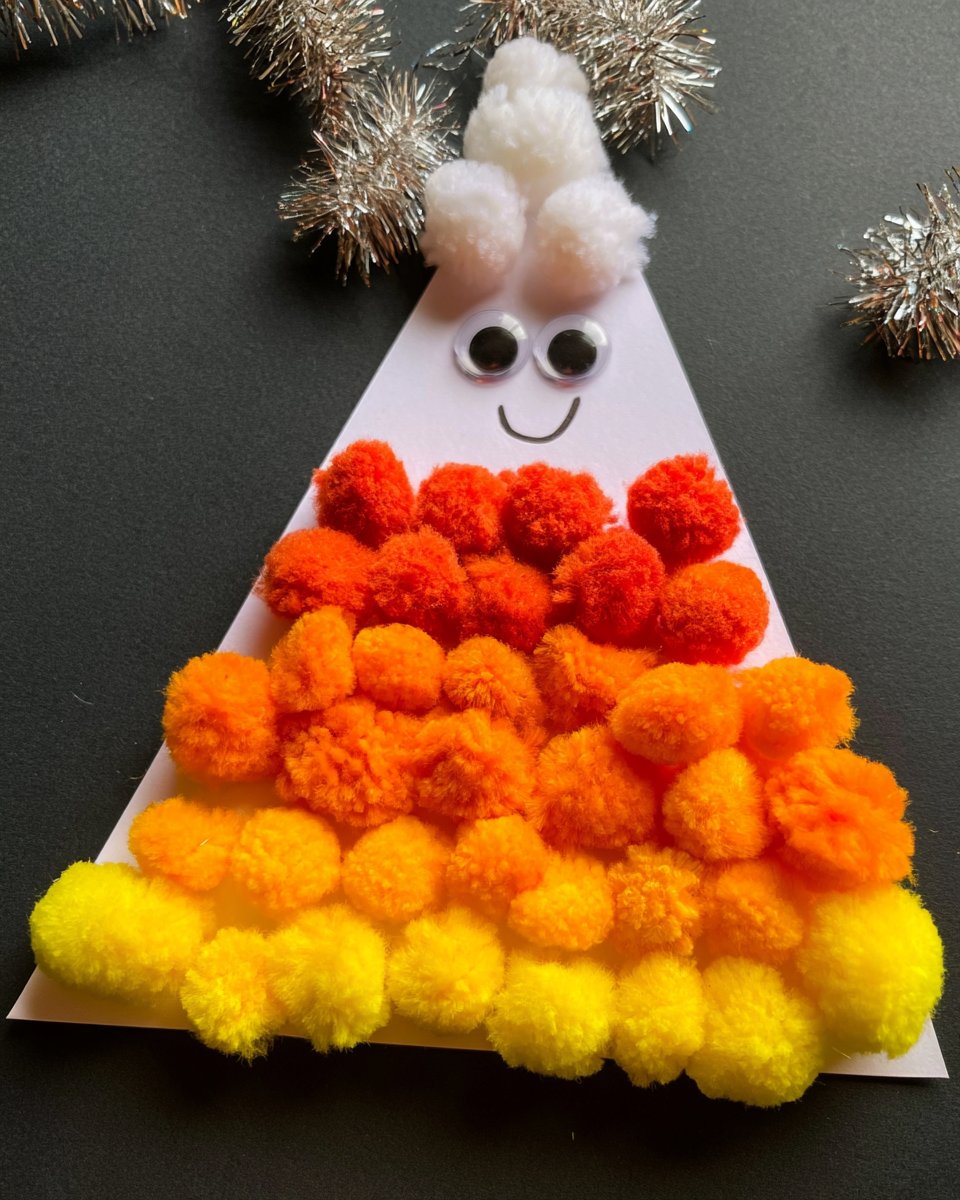Paper Plate Candy Corn Craft
