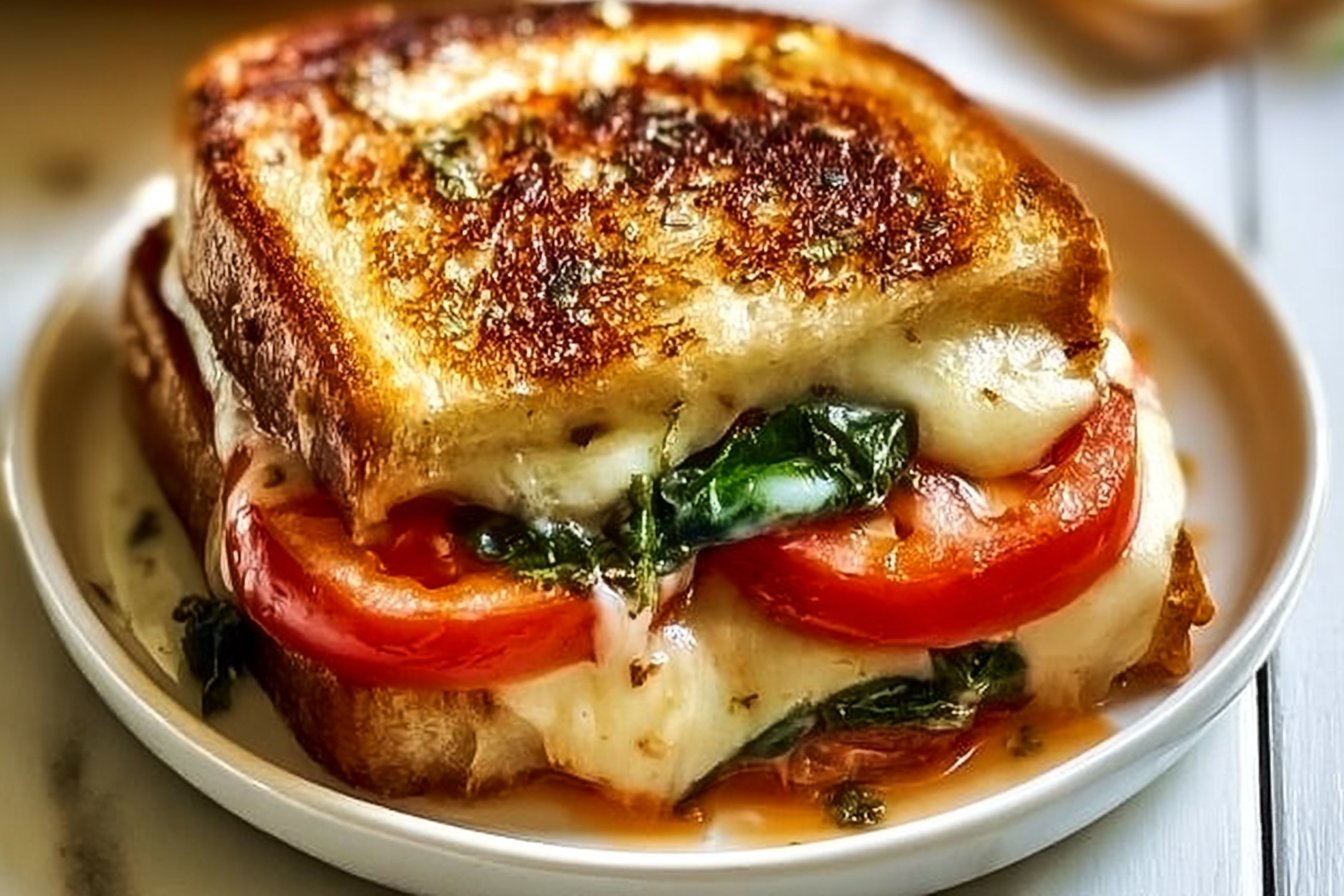 Caprese Grilled Cheese Recipe 2 Caprese Grilled Cheese Sandwich