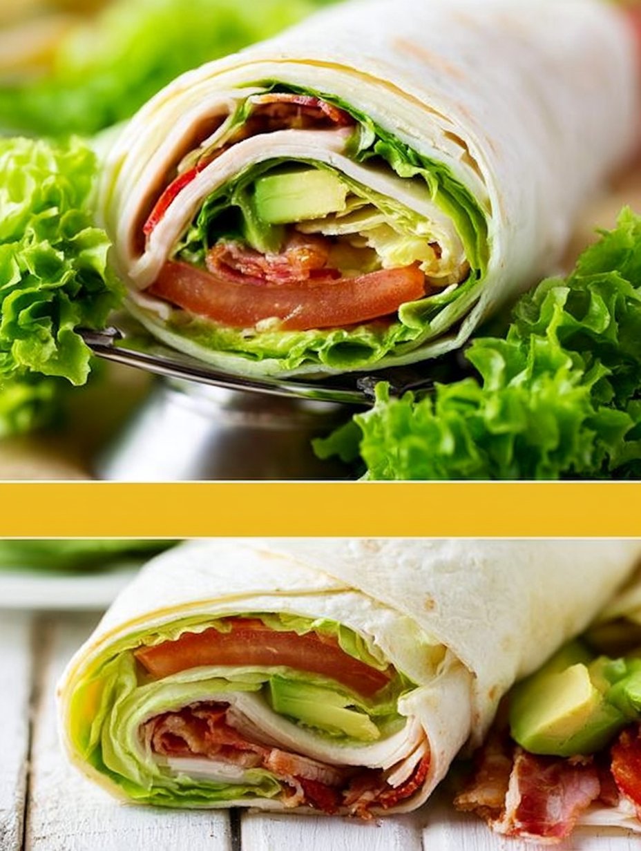 Wraps de pavo BLT