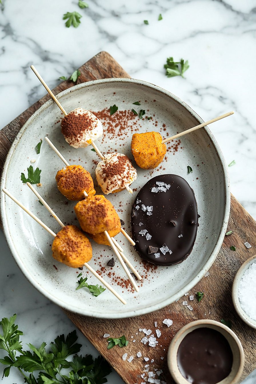Kürbiskuchen-Lollies
