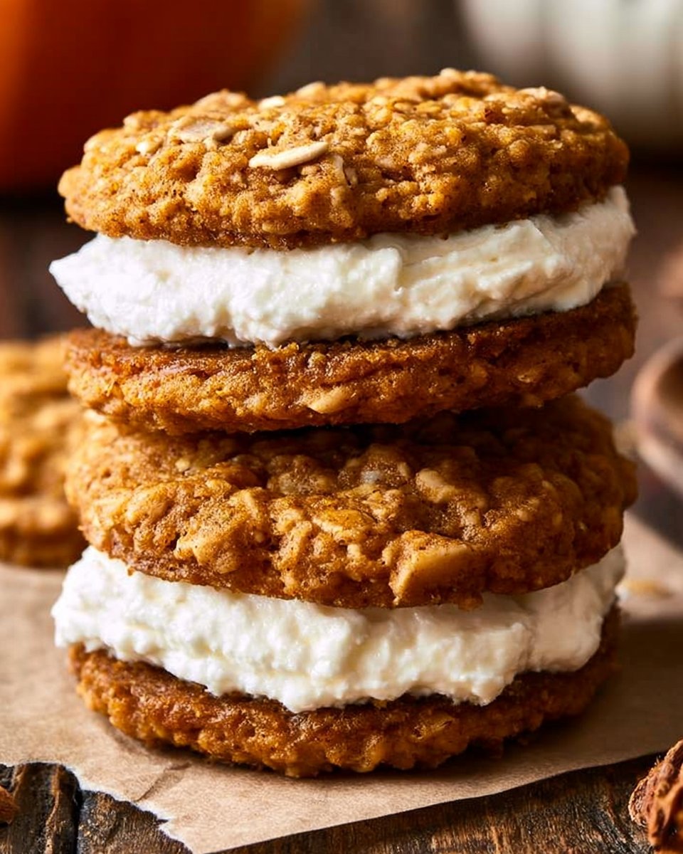 Pumpkin Oatmeal Cream Pies