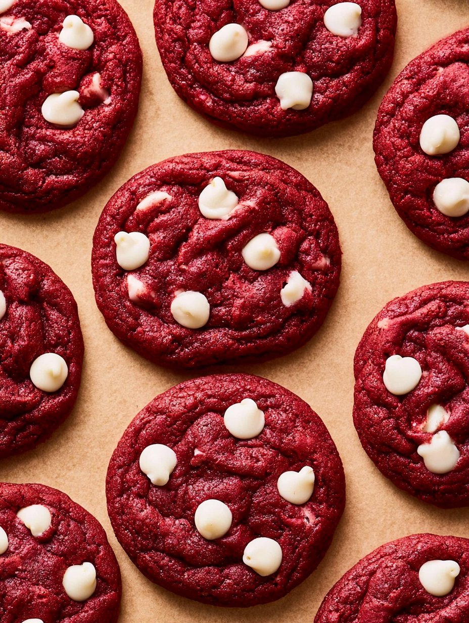 Galletas de terciopelo rojo