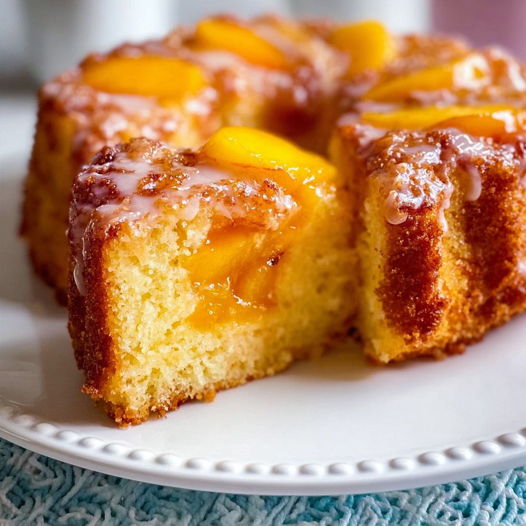 Peach Cobbler Pound Cake