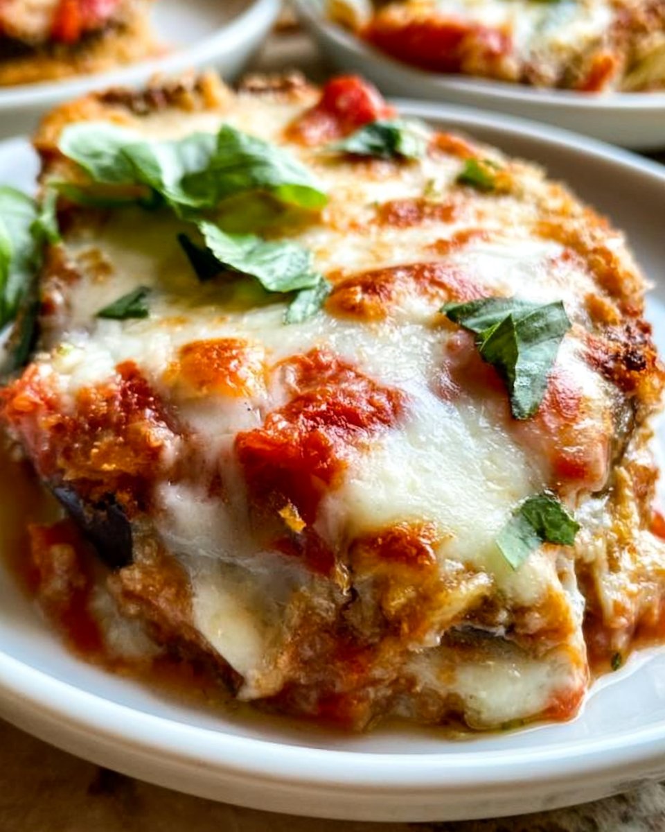 Crispy Baked Eggplant Parmesan Recipe