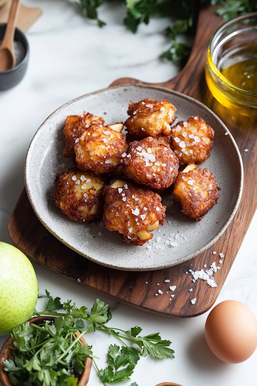 Salted Honey Crisp Fritters