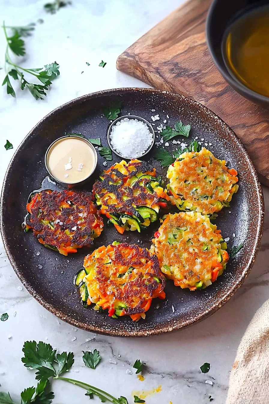 Colorful Vegetable Fritters