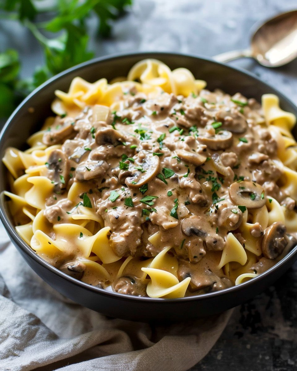 Ground Beef Stroganoff 2 Ground Beef Stroganoff