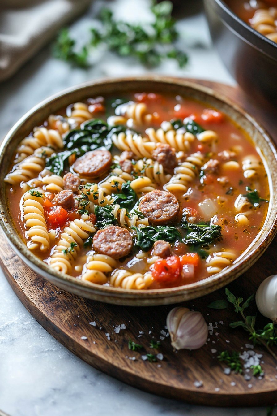 Italian Sausage Pasta Soup