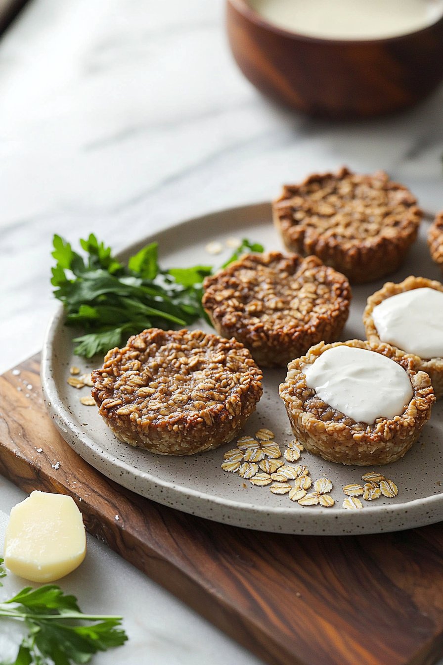 Lebkuchen-Haferflocken-Cremekekse