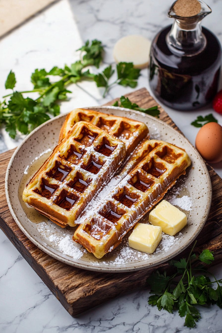 Französische Toast Waffeln