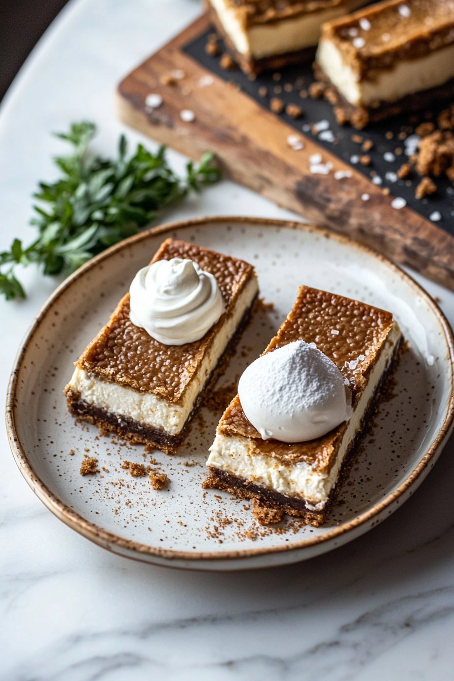 5 Ingredient Biscoff Cheesecake Bars