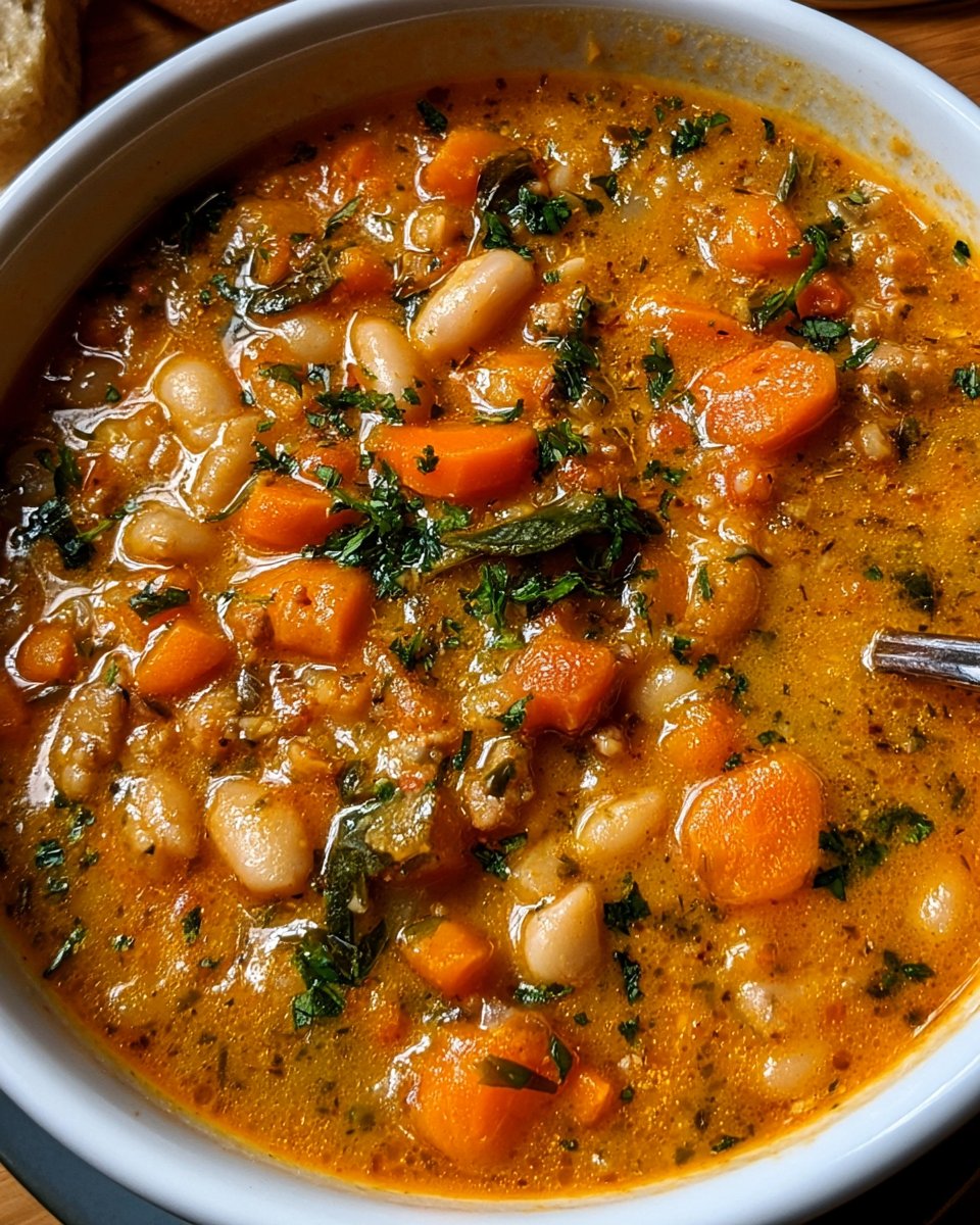 Tuscan Bean Soup with White Beans