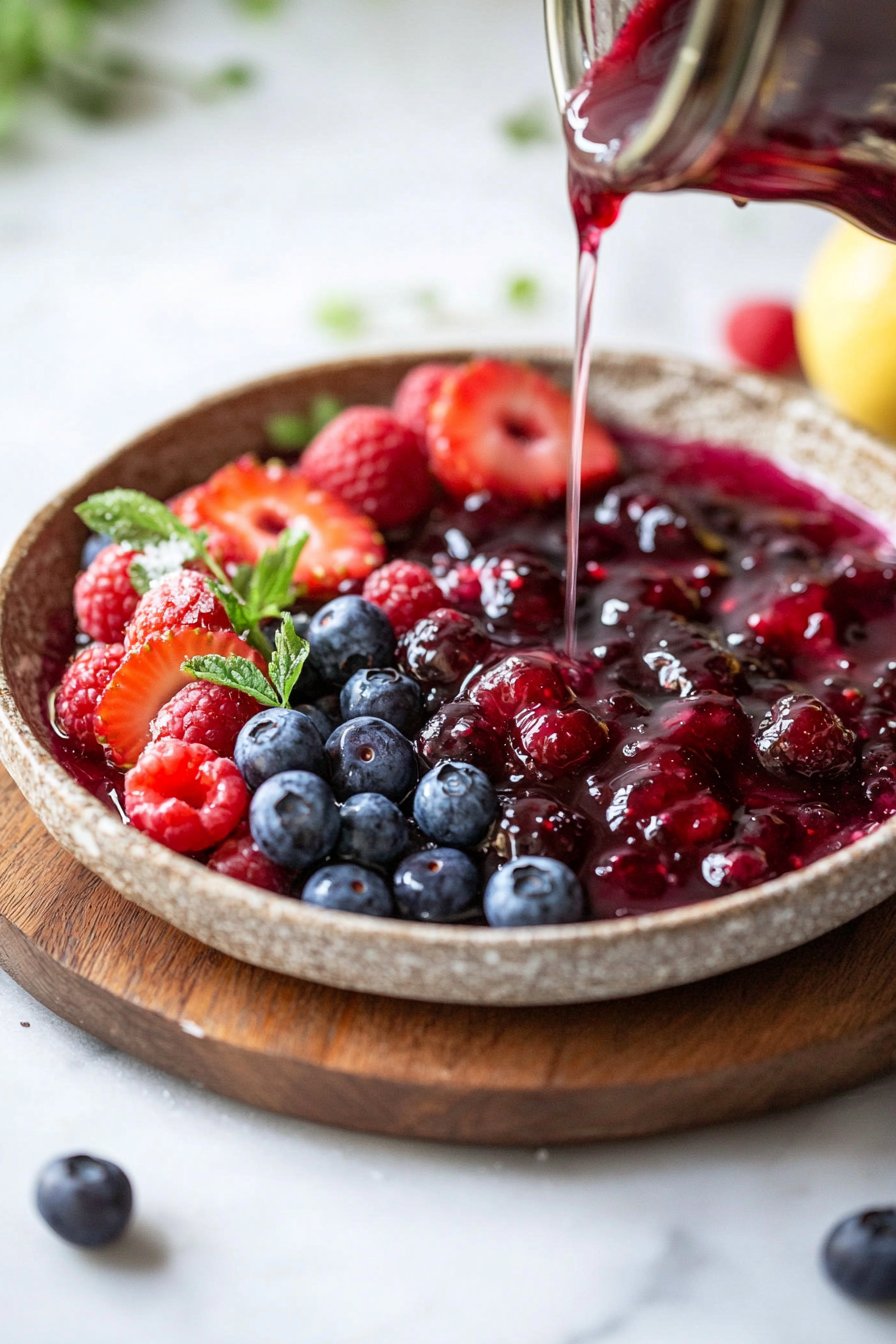 Summer Mixed Berry Jelly Dessert