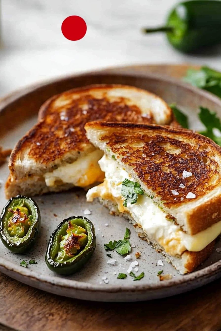 Roasted Jalapeno Popper Grilled Cheese