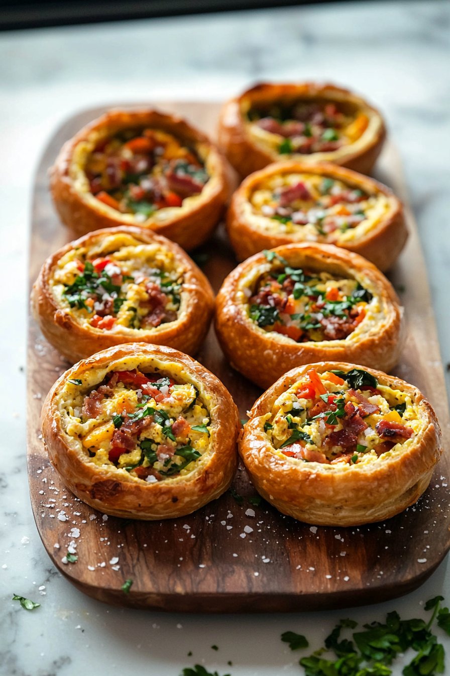 Breakfast Quiche Stuffed Bagels