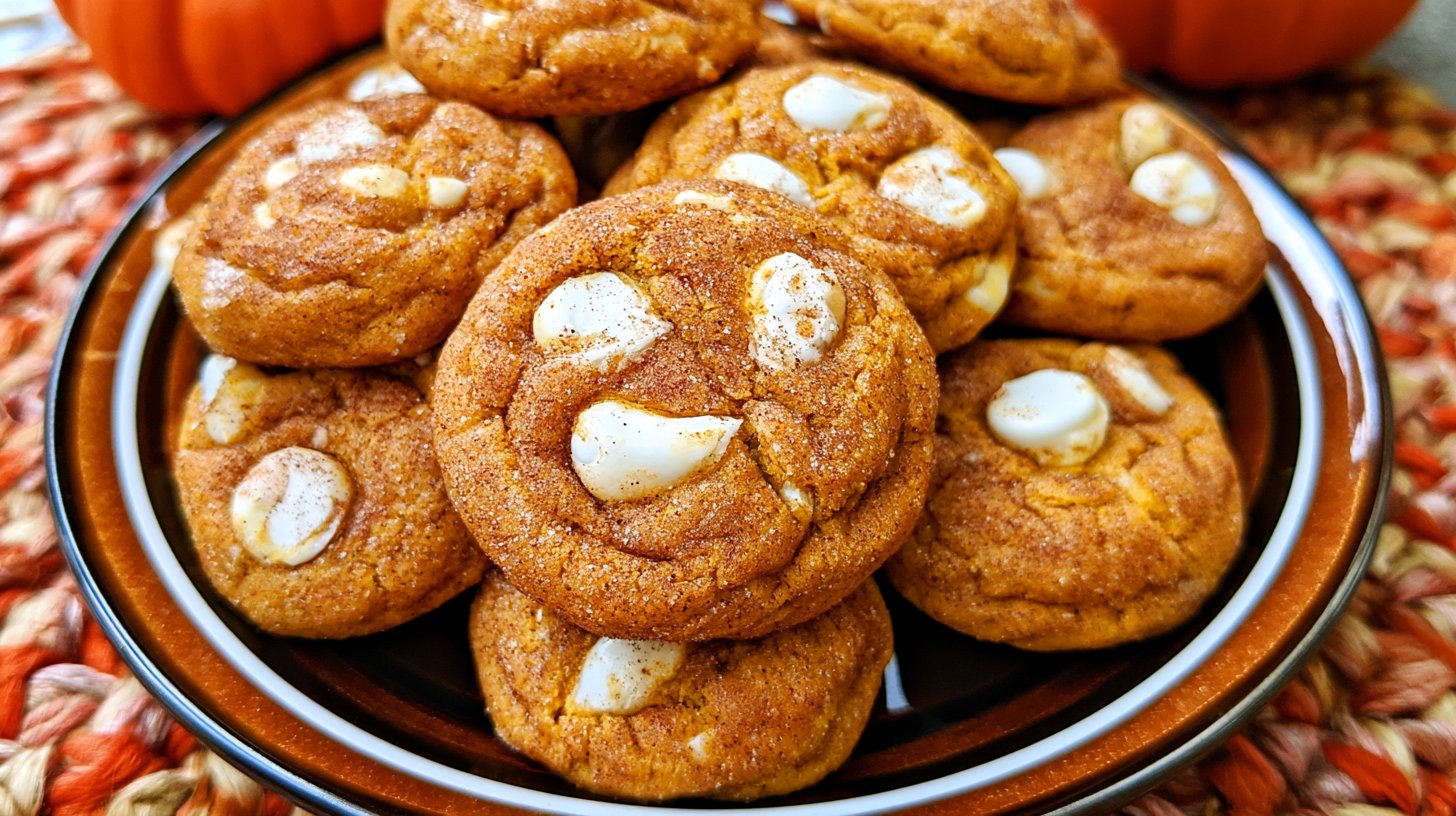 White Chocolate Pumpkin Snickerdoodles