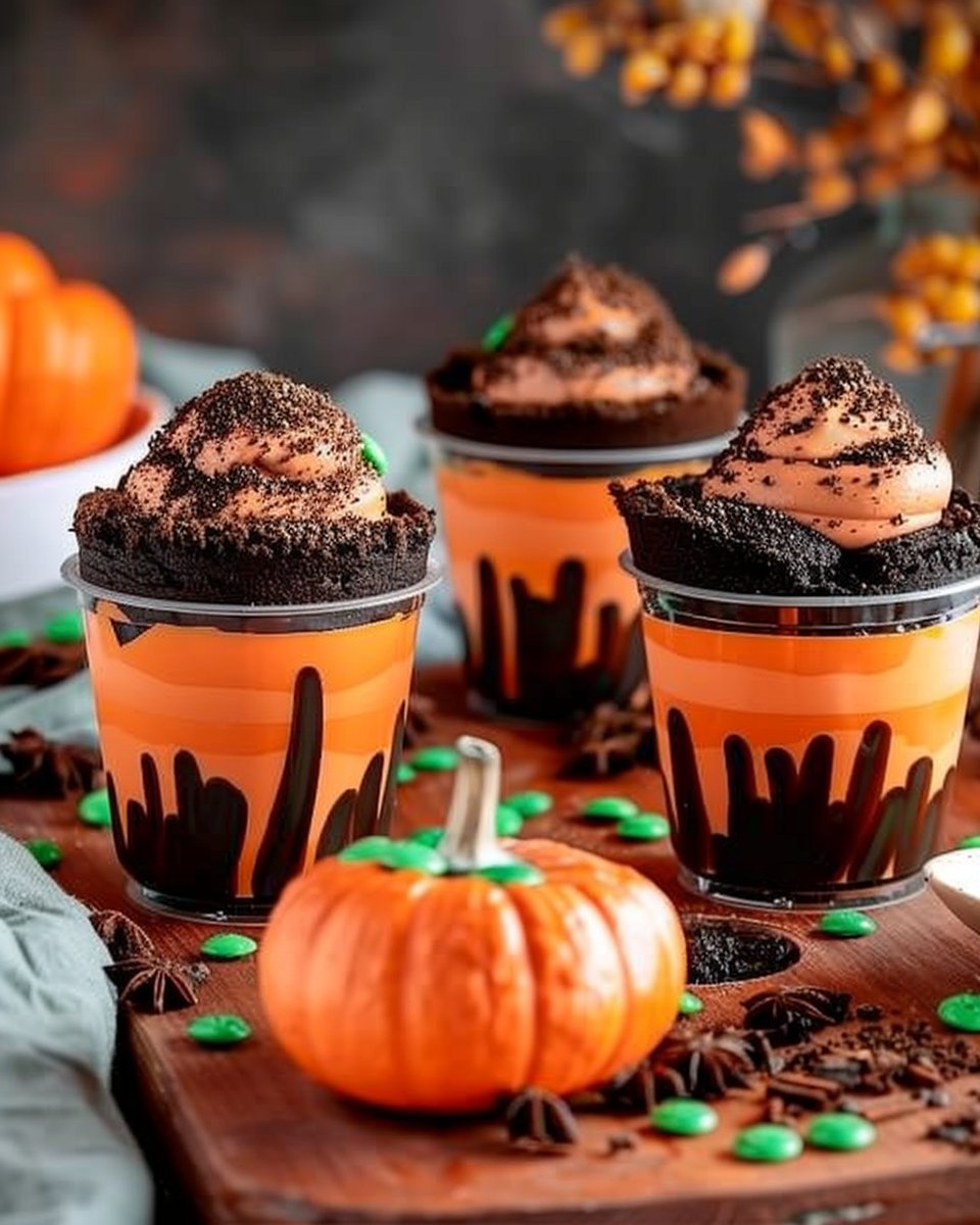 Pumpkin Dirt Cups