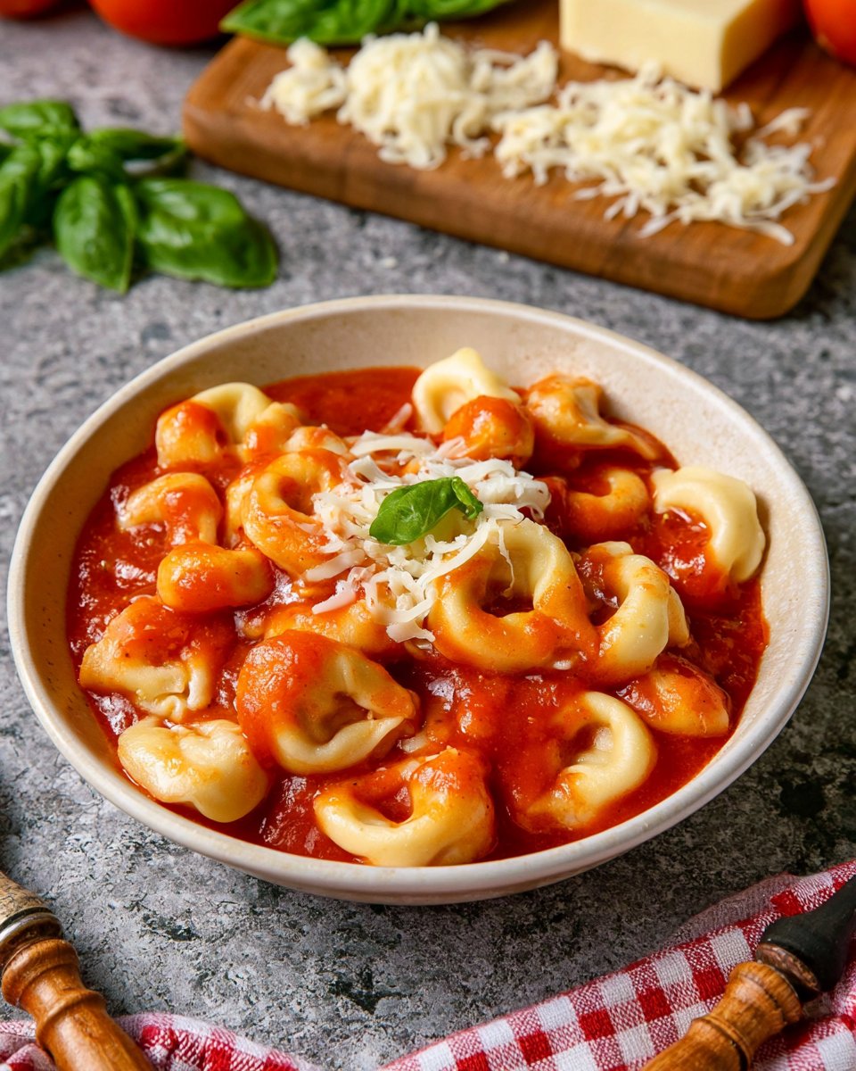 Tortellini mit Tomatensauce