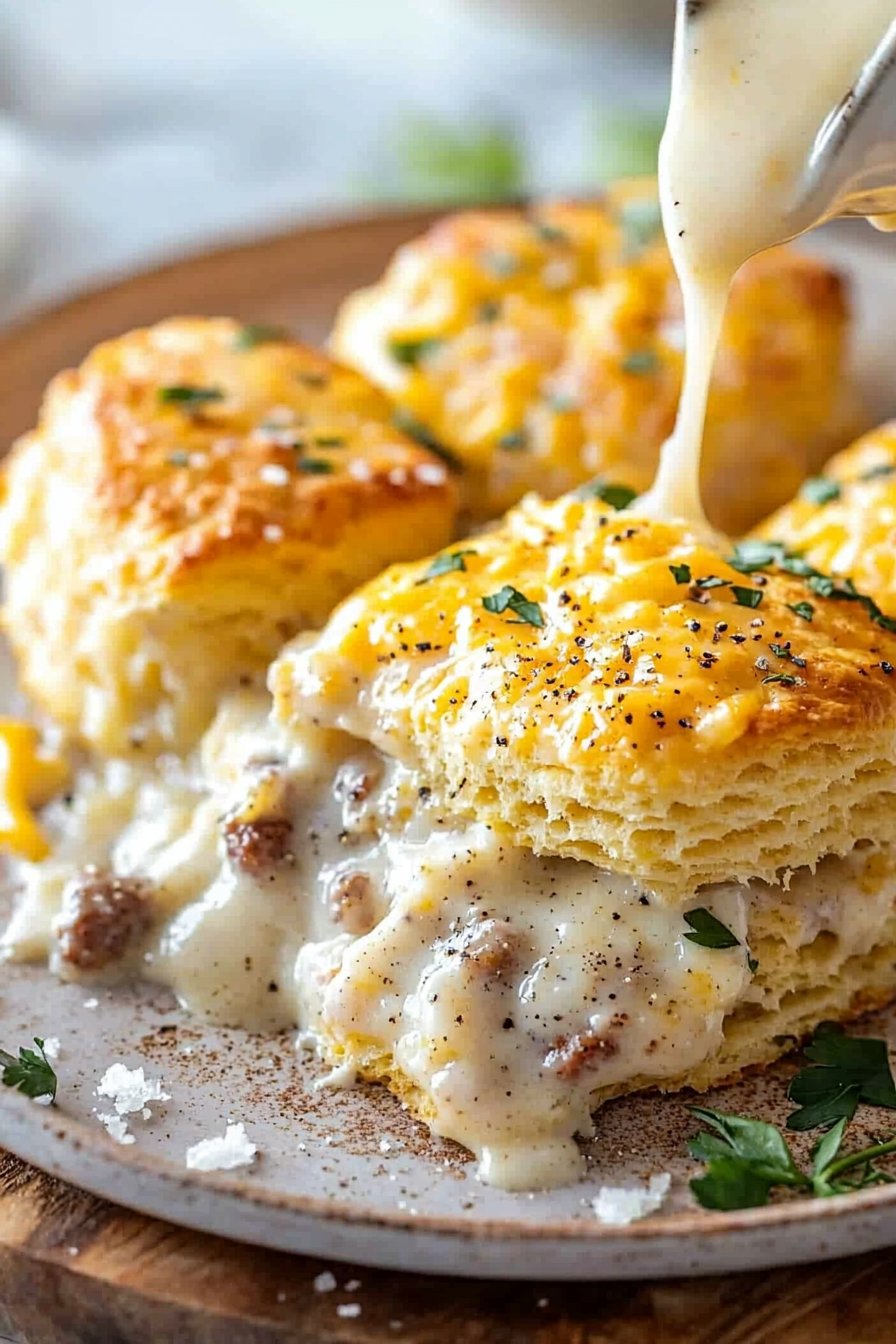 Biscuits and Gravy Casserole